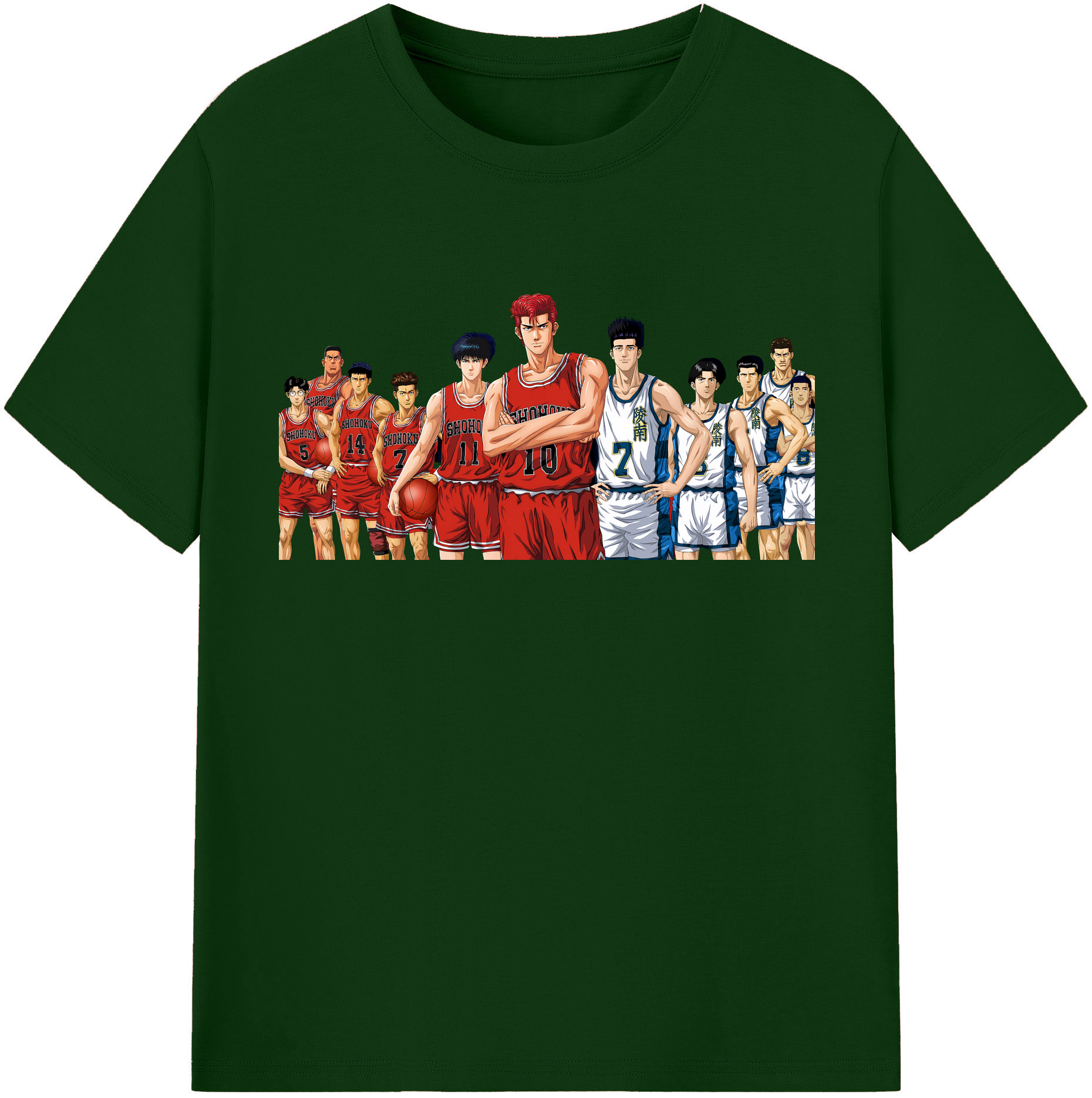 （画像用） SLAM DUNK／スラムダンク 綿100％半袖Tシャツ（フロントプリント）